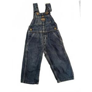 Vintage OshKosh B’Gosh Kids Denim Overalls Size 2T Made‎ in USA 100% Cotton